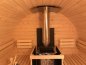 Preview: Fasssauna  Saunafass mit Holzofen Sauna holzbeheizt mit Lärchen Vollholz Dach